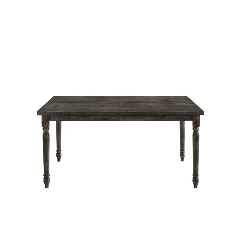 Weathered Gray Finish Dining Table
