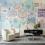 Papier peint typographique pastel Street Art-945412452-945413787