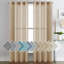 Paire de rideaux semi-transparents avec œillets Hywell-1268837088-1268837112