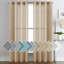 Paire de rideaux semi-transparents avec œillets Hywell-1268837101-1268837088