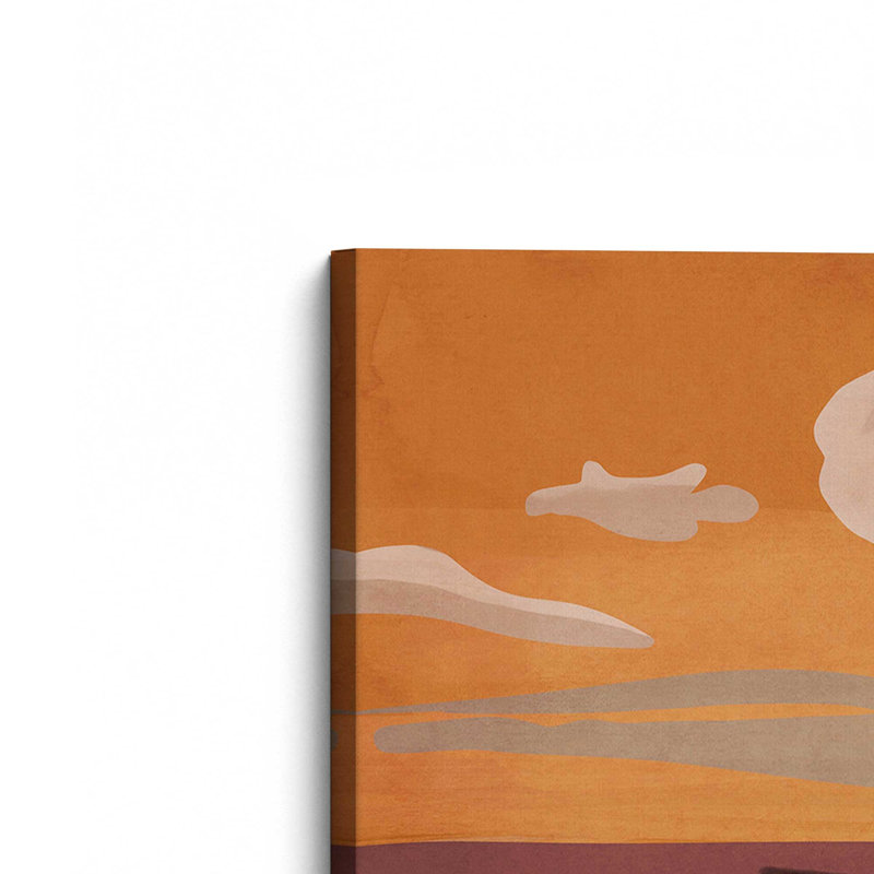 «Abstract Art Landscape 70» par ThingDesign, L 12 po x H 16 po, Wrapped Canvas, Does Not Apply