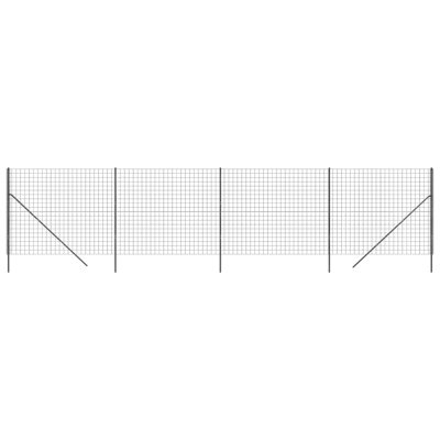 Nelda Anthracite Metal Fence Panels