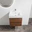 Meuble-lavabo mural 24 po avec lavabo en résine, 2 tiroirs à fermeture en douceur 24 po-125539364-125539367