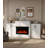 82“W Adjustable Flame Electric Fireplace, Double - Side Closed Cabinets + Press Drawer, Practical and Aesthetic
