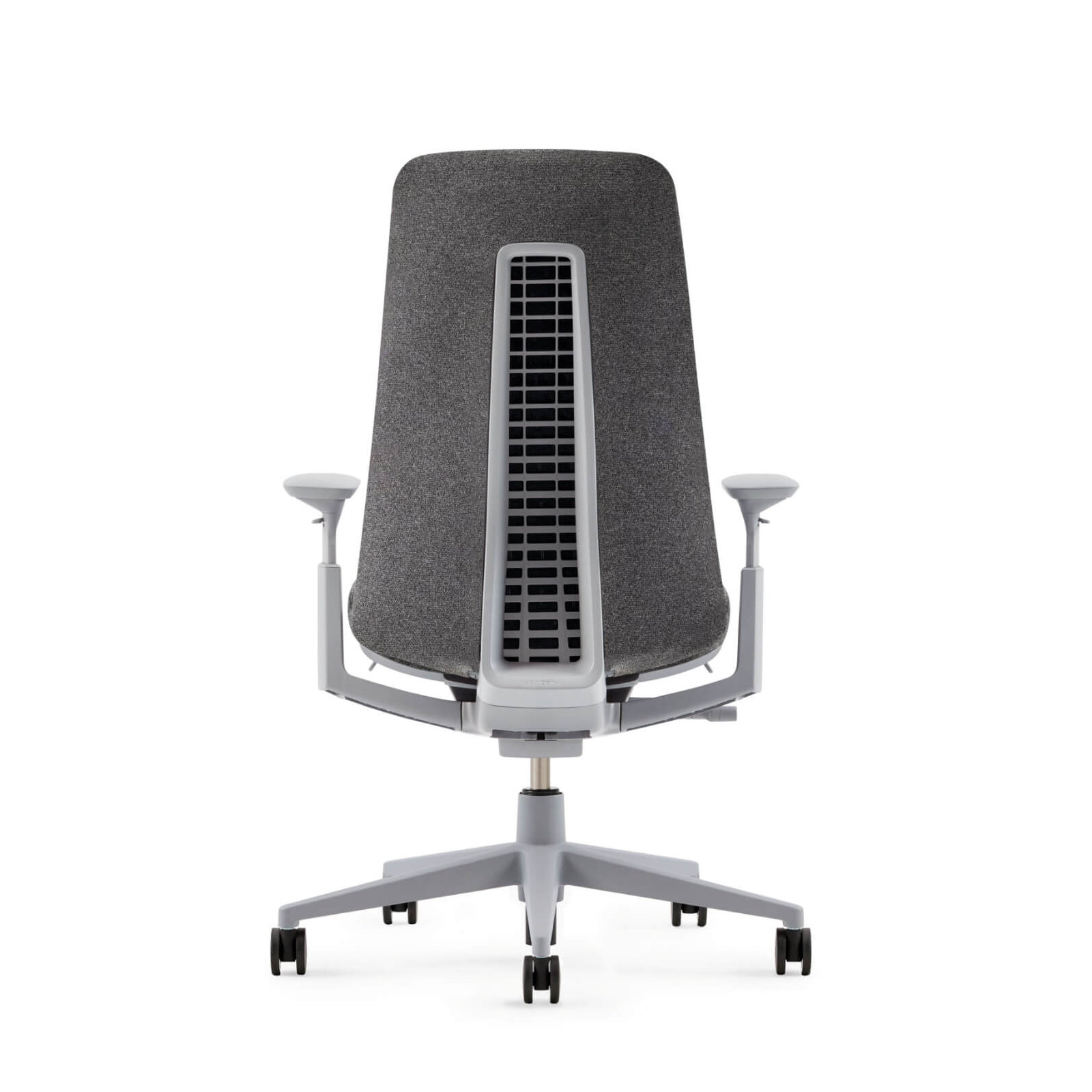 Haworth Fern Digital Knit Task Chair, No, Heathered Gray