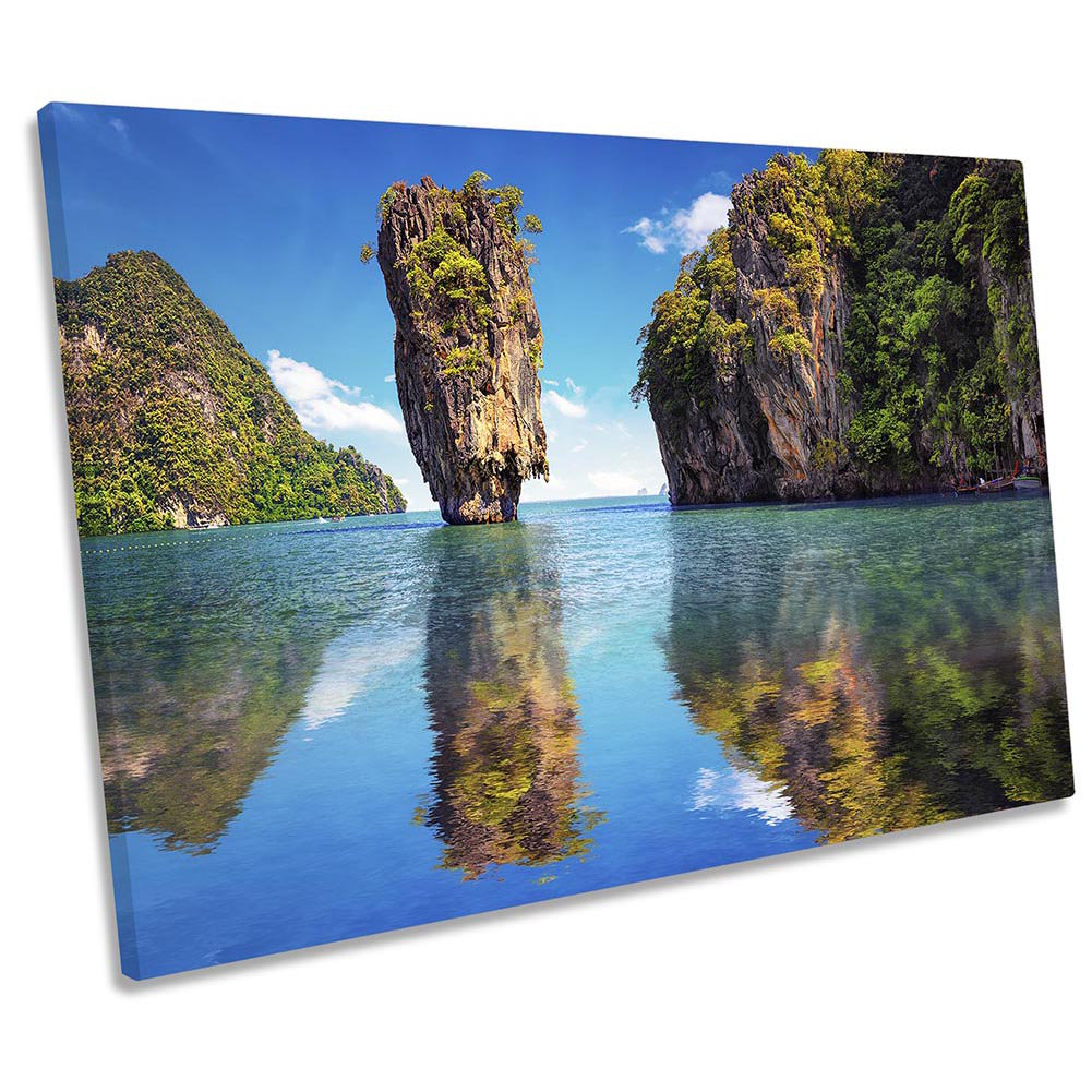 Bond Island Thailand Phuket - Wrapped Canvas Art Prints