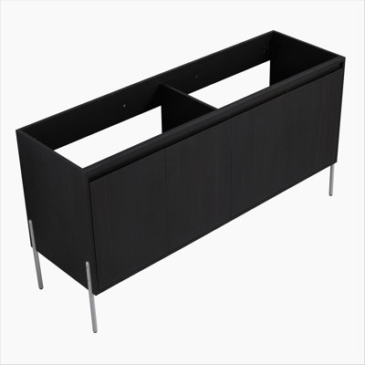 60" Freestanding Bathroom Vanity, Storage Cabinet With Soft Closed Doors (KD-Package)-Excluding Sink