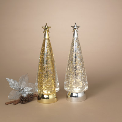 Boule à eau rotative pour sapin de Noël, ensemble de 2,35 cm de hauteur