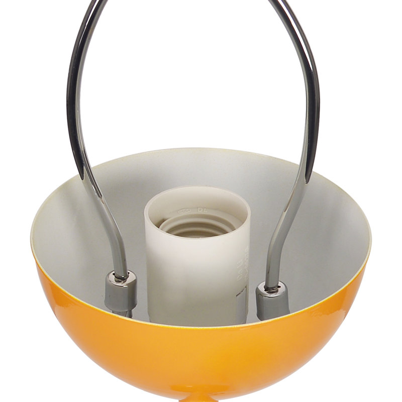 Brunilde Adjustable Metal Table Lamp, Yellow, Yellow