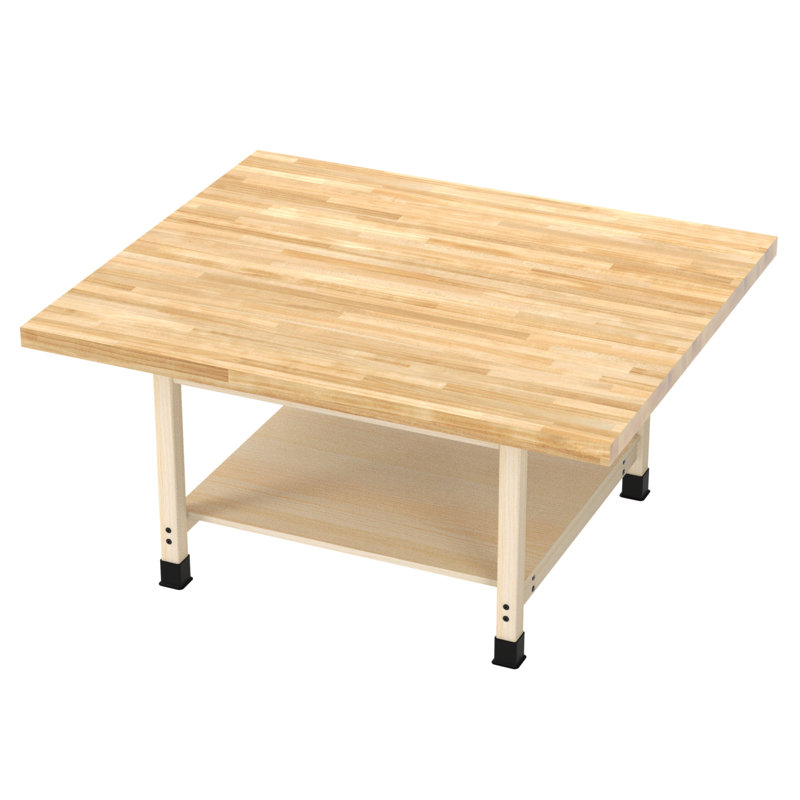 64 " W Solid Wood Top Workbench
