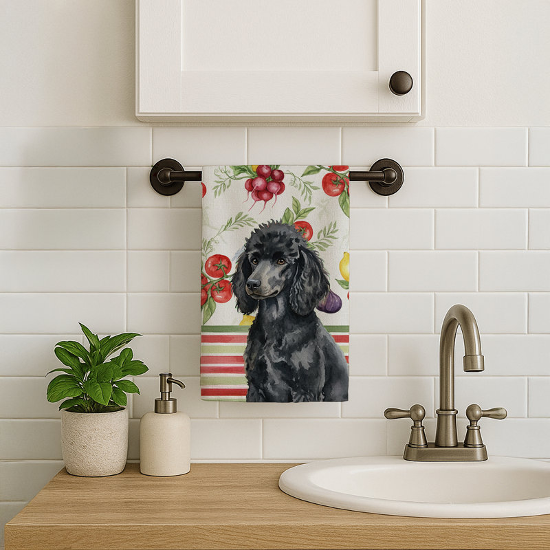 Serviette de cuisine standard, Standard Black Poodle