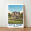 Castle Fraser, Scotland - Romantic Travel Poster Of Historic Scottish Castle And Gardens. Giclee Print On Wrapped Canvas. Wall Art, Home Decor - Castles & Palaces, Scotland - Wrapped Canvas Print-534525189