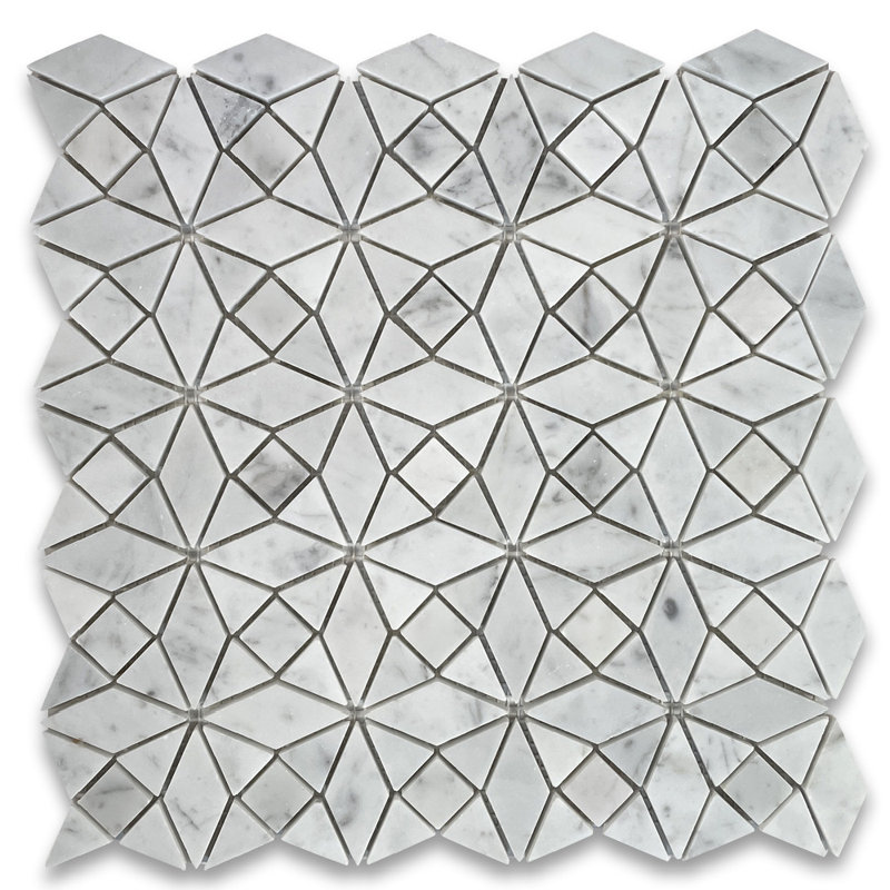 12" x 12" Marble Random Mosaic Wall & Floor Tile