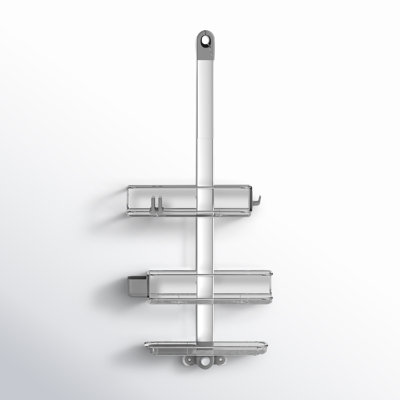 Simplehuman Adjustable Shower Caddy, Stainless Steel and Anodized Aluminum
