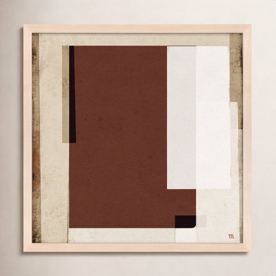 City Scape Brown Print by Marco Marella