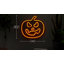 15" Orange LED Lighted Neon Style Jack-O-Lantern Halloween Window Silhouette