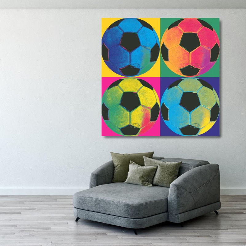 Soccer Ball Four, 28" H x 28" W