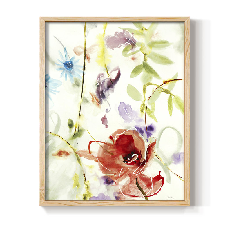 «Color of Summer II», reproduction encadrée - bois massif, Naturel, H 30 po x l 24 po
