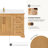 Epworth 60" Single Bath Vanity in Oak Natural Brown with Silk White Quartz Stone Top-1476139661