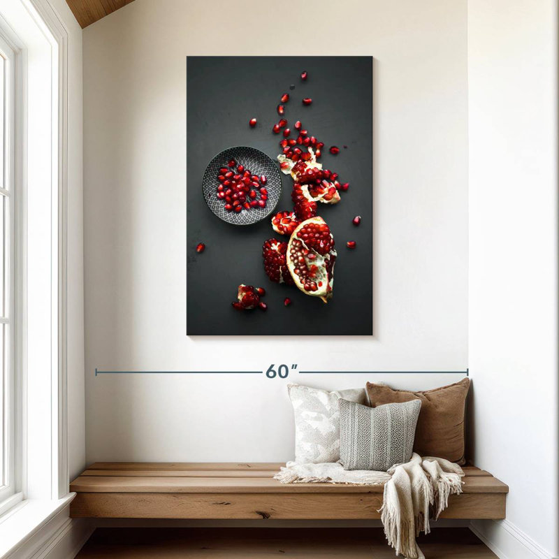 Yarlin Pomegranate Seeds, 45" H x 30" W