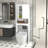 Bathroom Wall Cabinet With Door, Over Toilet Storage, Adjustable Shelves, 3-Tier Medicine Cabinet