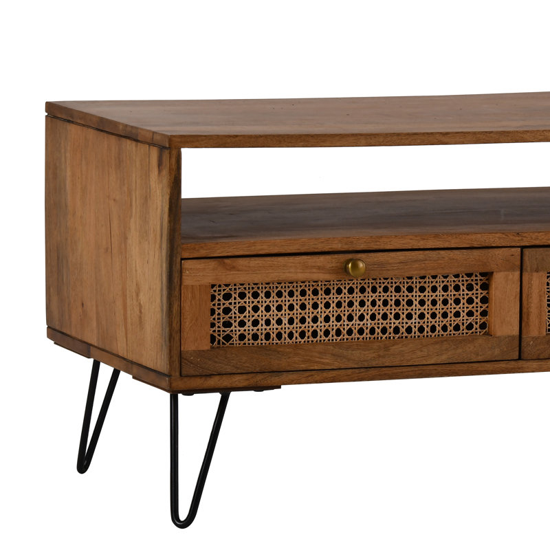 Table basse avec rangement Forest Hill, Noir, Gris