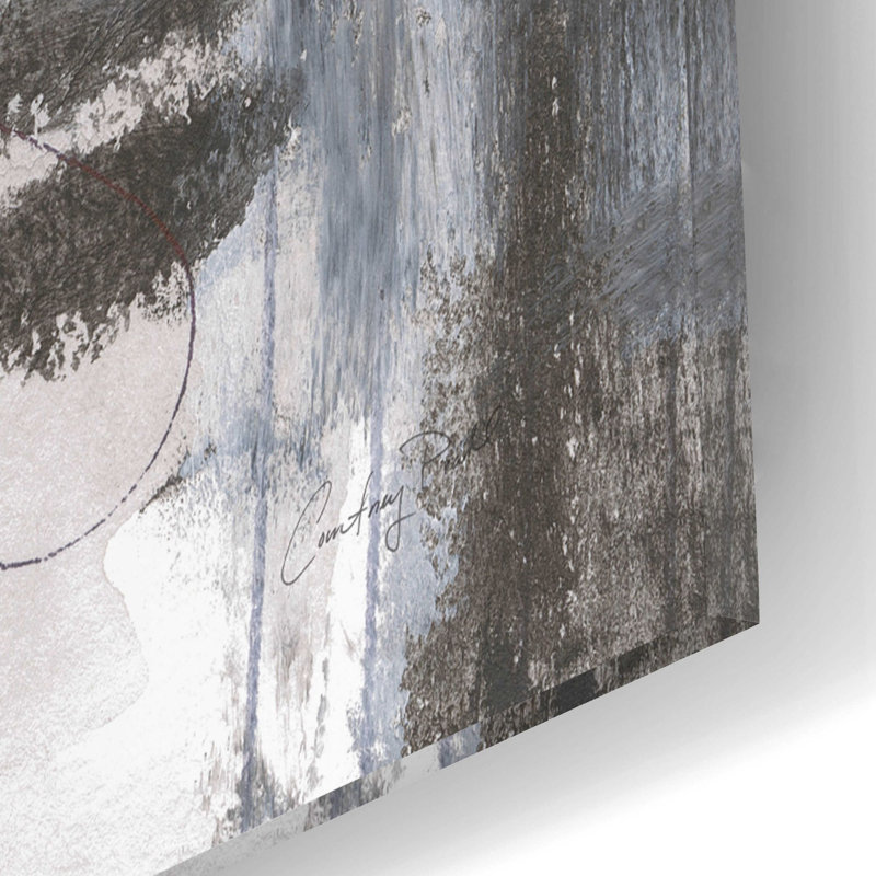 «Gray Matter II» par Courtney Prahl, art mural en verre acrylique, H 16 po x l 12 po x P 0,13 po