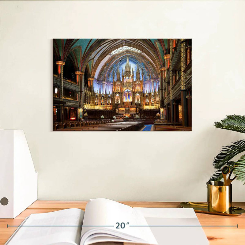 Adella Notre Dame, cathédrale de Montréal, H 8 po x l 12 po