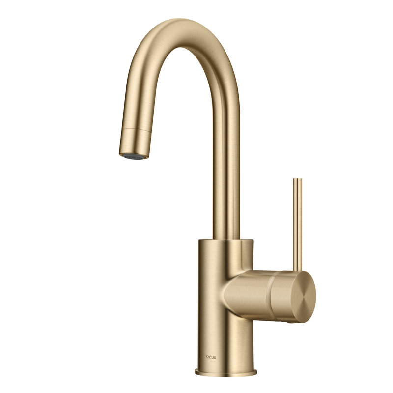 Oletto™ Single Handle Kitchen Bar Faucet, Champagne Bronze