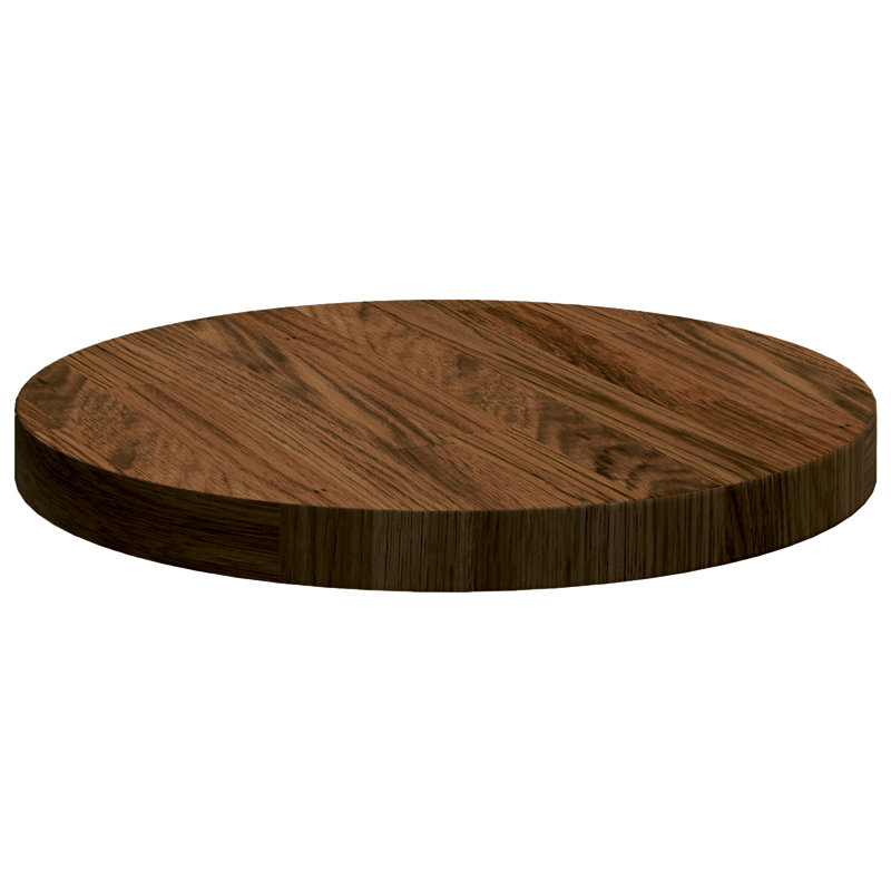 Solid Wood Table Top, Dark Brown, 2.5cm H x 30cm W x 30cm D