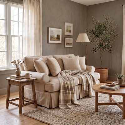 Wesham 60 " Slipcovered Cotton Loveseat