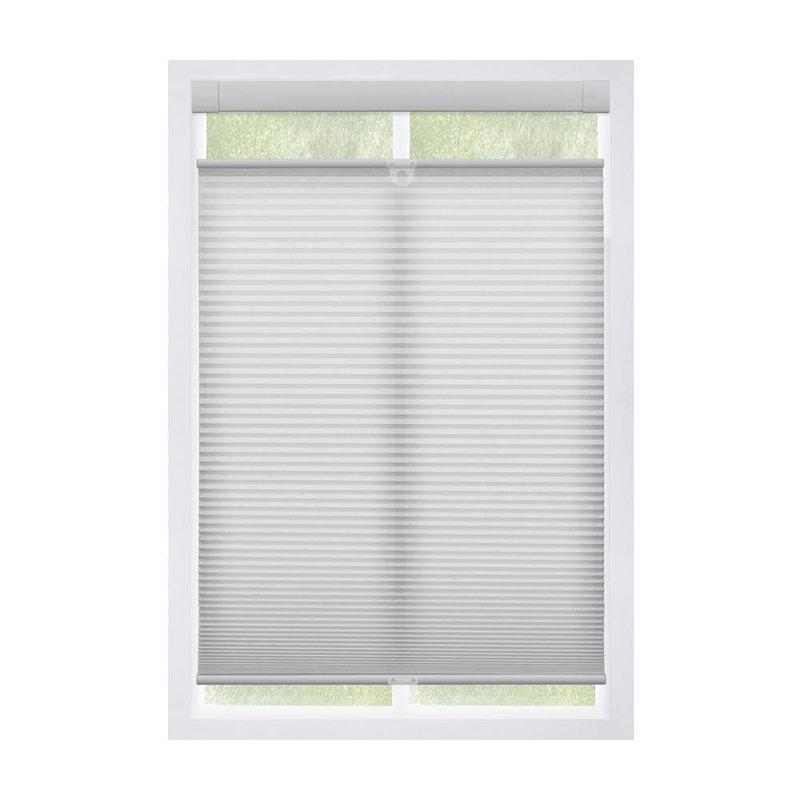 Store alvéolaire filtrant la lumière de haut en bas No Drill, gris, l 45 po x H 64 po, Grey, 45" W x 64" H
