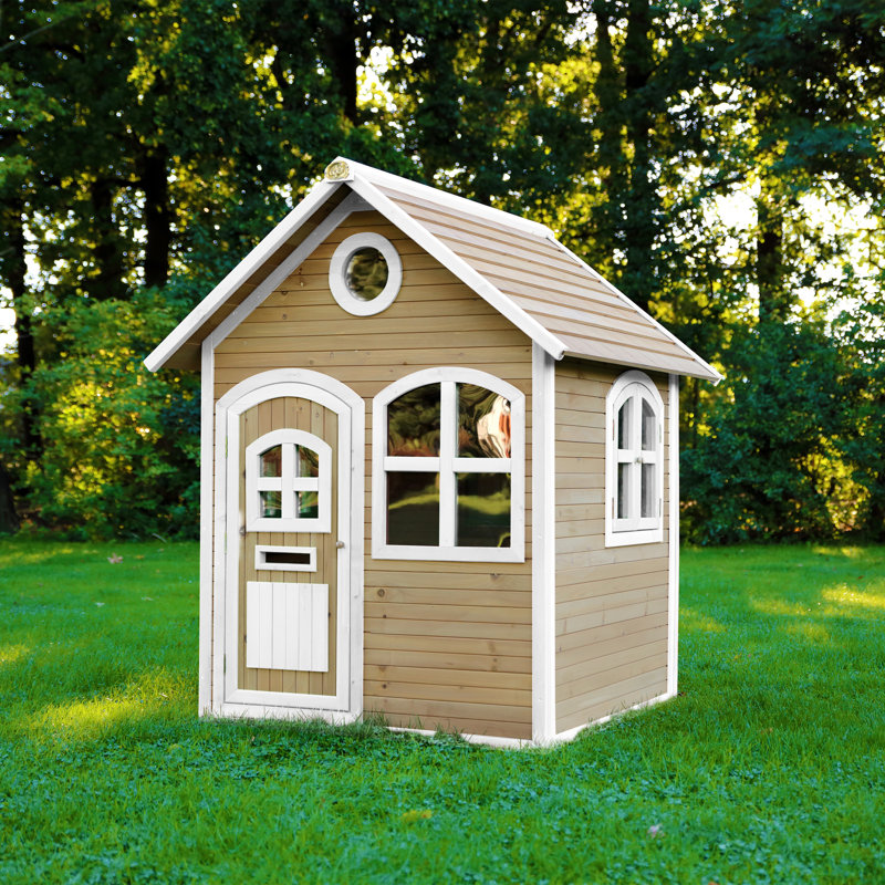 Julia AXI 137cm W x 151cm D Outdoor Hemlock Wood Playhouse