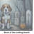 Beagle Spooky Halloween Glass Cutting Board Large