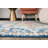 Furtado Oriental Blue/Orange/Yellow Area Rug-914143298