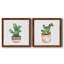 Boho Greenery III - ensemble de 2 peintures sur toile encadrées-563324417-563324418
