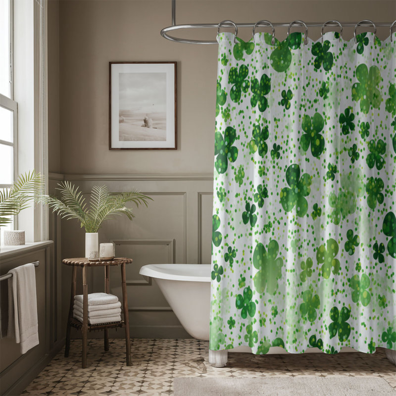 Rideau de douche Spark Clover - Premium, H 74 po x l 71 po