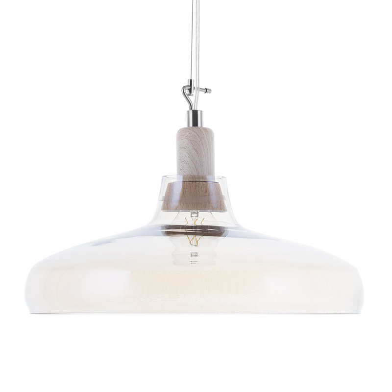 Burton 1 - Light Brown Dome Pendant