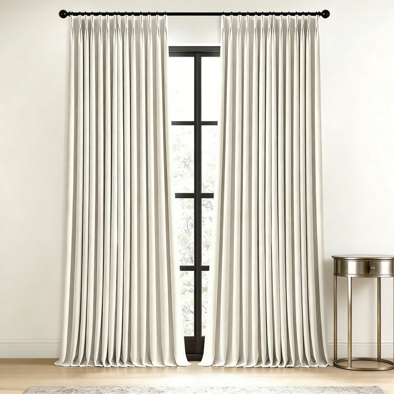 Rideaux occultant 100% lin naturel 2 plis