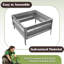 Lit de jardin surélevé galvanisé Pure Garden - Jardinière pour jardin surélevée pour jardin, jardin-116617623