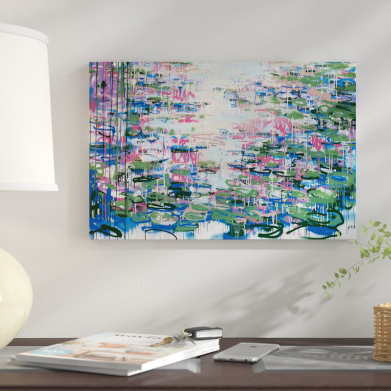 «Monet Monet Monet No. 31», reproduction sur toile, H 18 po x l 26 po x P 1,5 po, Toile tendue, Pas de tapis