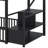 Metal Bunk Bed With Storage Ladder, Bunk Bed Frame With Guardrail-1491806597