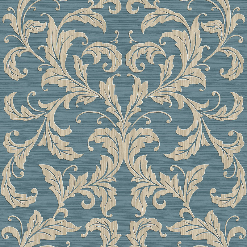 10m x 53cm Wallpaper Roll, Blue