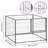 VidaXL Outdoor Dog Kennel Large Dog Crate Dog Cage Exercise Playpen Steel