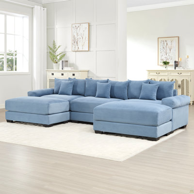 130" Oversized Cloud Modular Sectional Couch