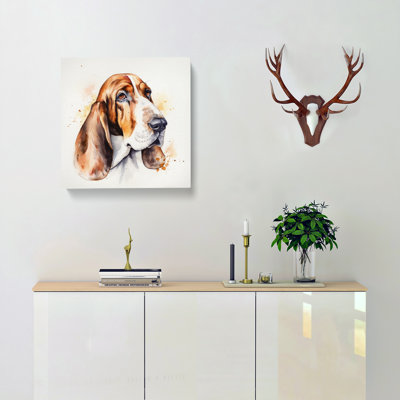 Basset Hound Watercolour No.1 - Print
