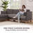 Mid-Century Boneless Modern L Shaped Couch With Reversible Chaise-1237684599