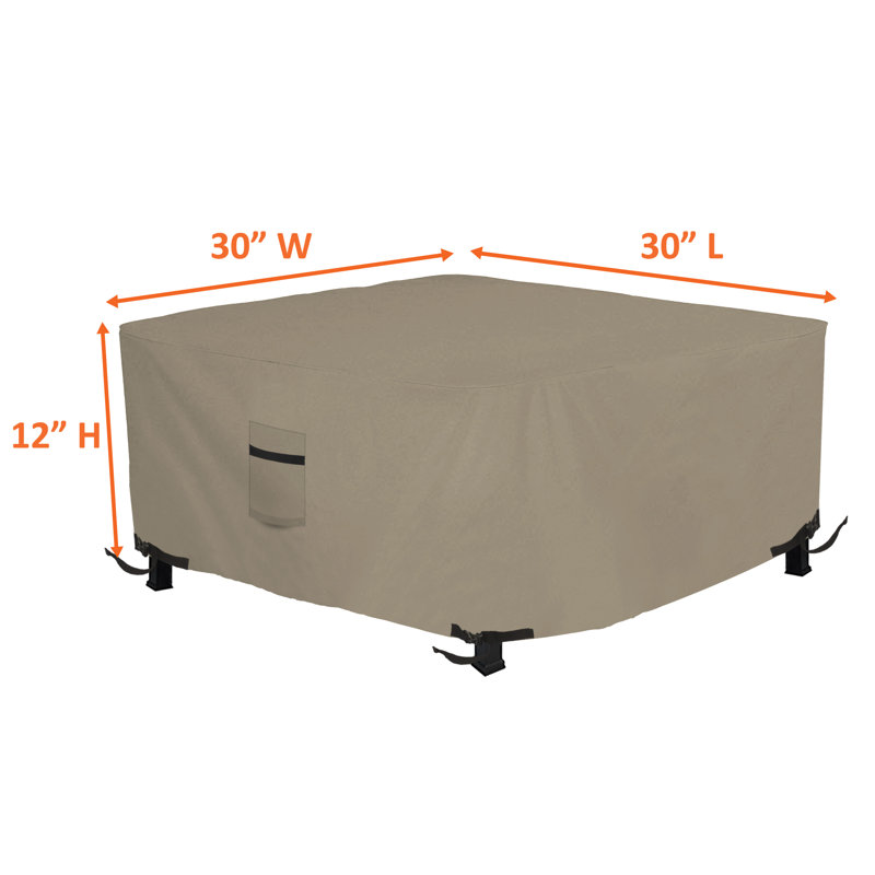 Outdoor Cover, Beige, 30.5cm H x 76.2cm W x 76.2cm D