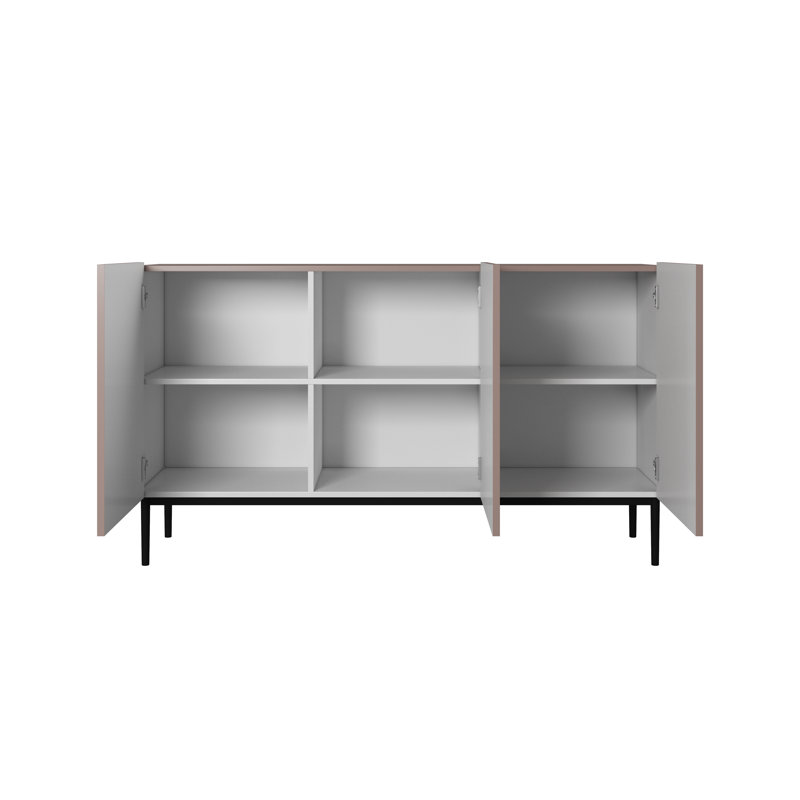 150cm Sideboard, Pink/Black