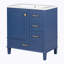 Meuble-lavabo simple 30 po avec plateau Pantilimon-813036447